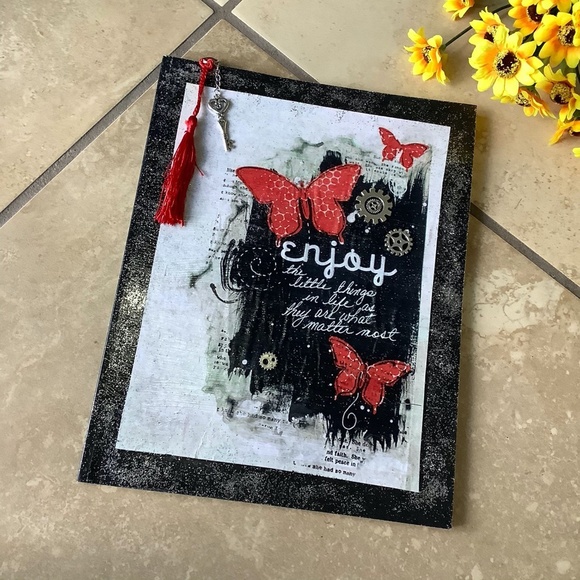 🌺 BUTTERFLY JOURNAL DIARY SPELL BOOK NOTES WRITING SCRAPBOOK NOTEBOOK STORY - Picture 4 of 11